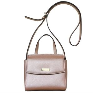 Kate Spade Rose Gold Metallic Mini Crossbody